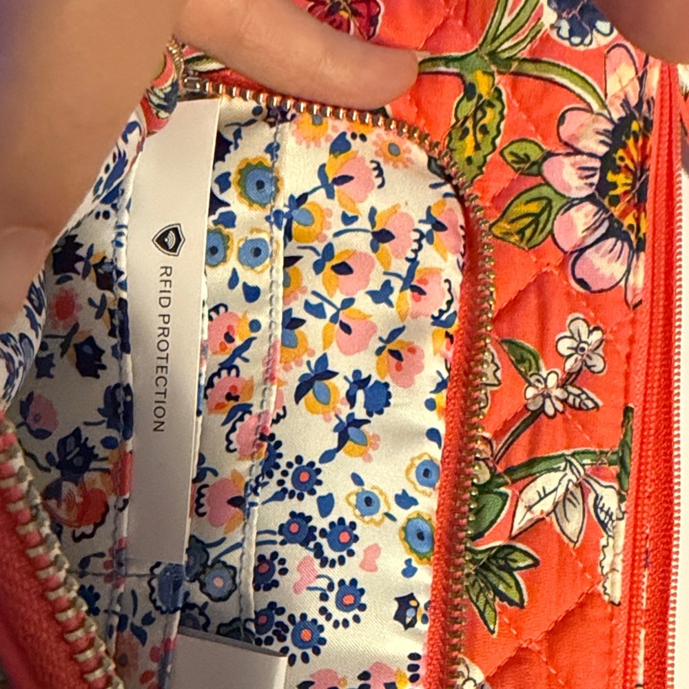 Vera Bradley Coral Floral Quilted Crossbody - Picture 3 of 11